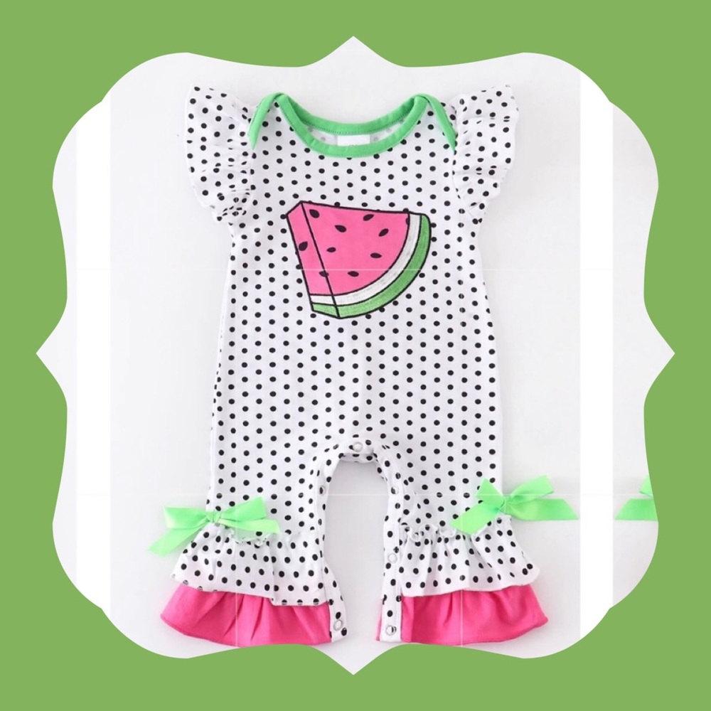 Girls Watermelon romper
